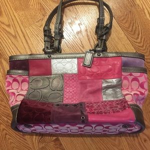 Coach Signature Patchwork Handbag